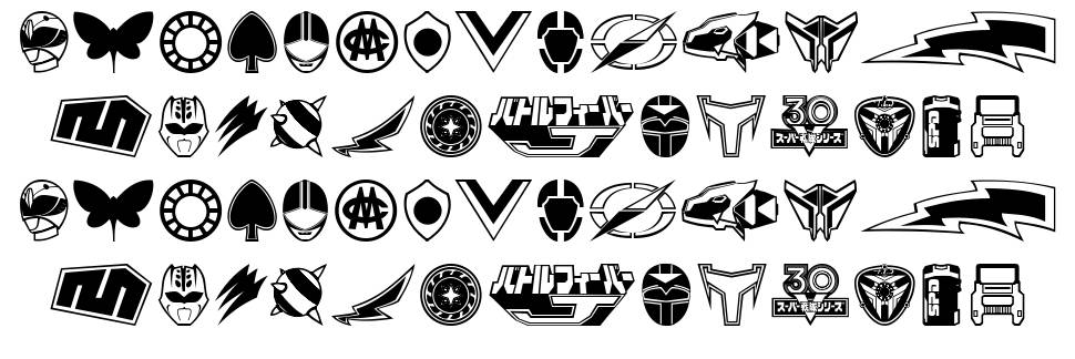 Sentai 30 Dingbats шрифт Спецификация