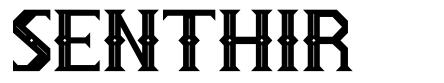 Senthir шрифт