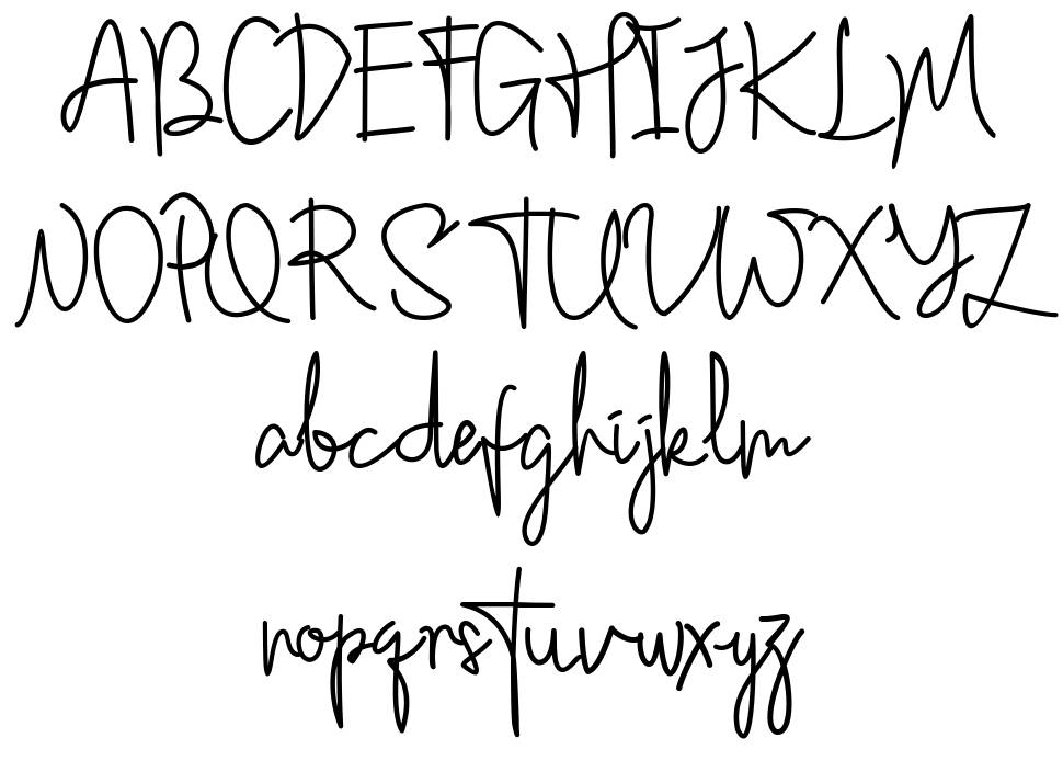 Sepagetty font specimens