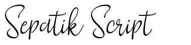 Sepatik Script フォント