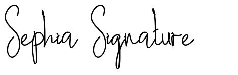 Sephia Signature font