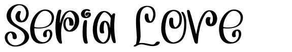Sepia Love font