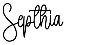 Septhia шрифт