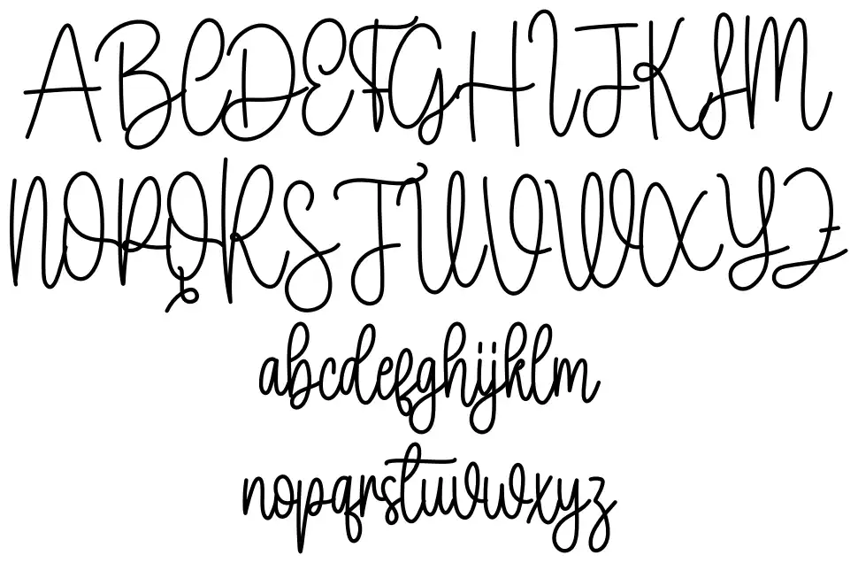 Septhia font Örnekler