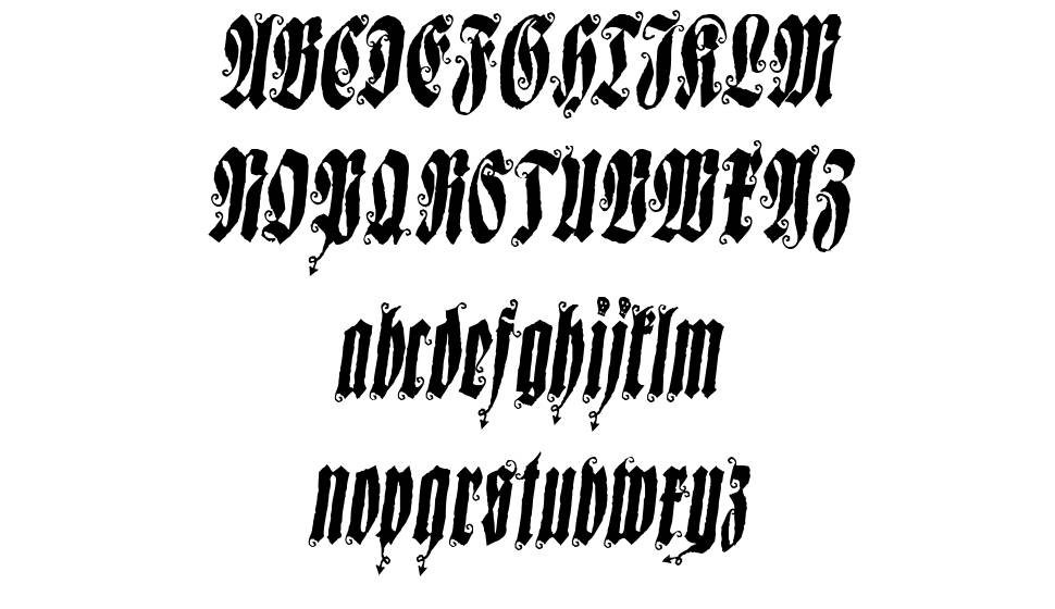 Sepultura 字形 标本