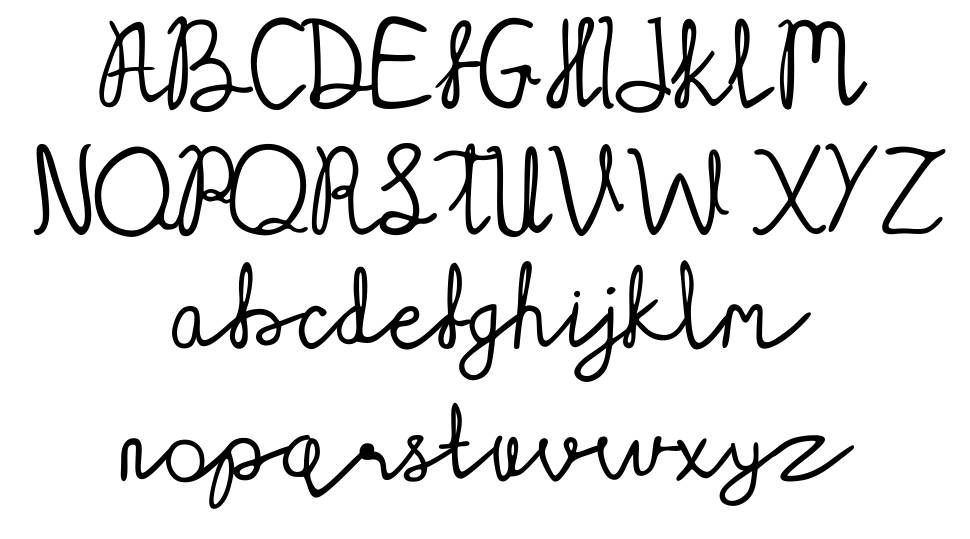 Serelo Perdana font specimens