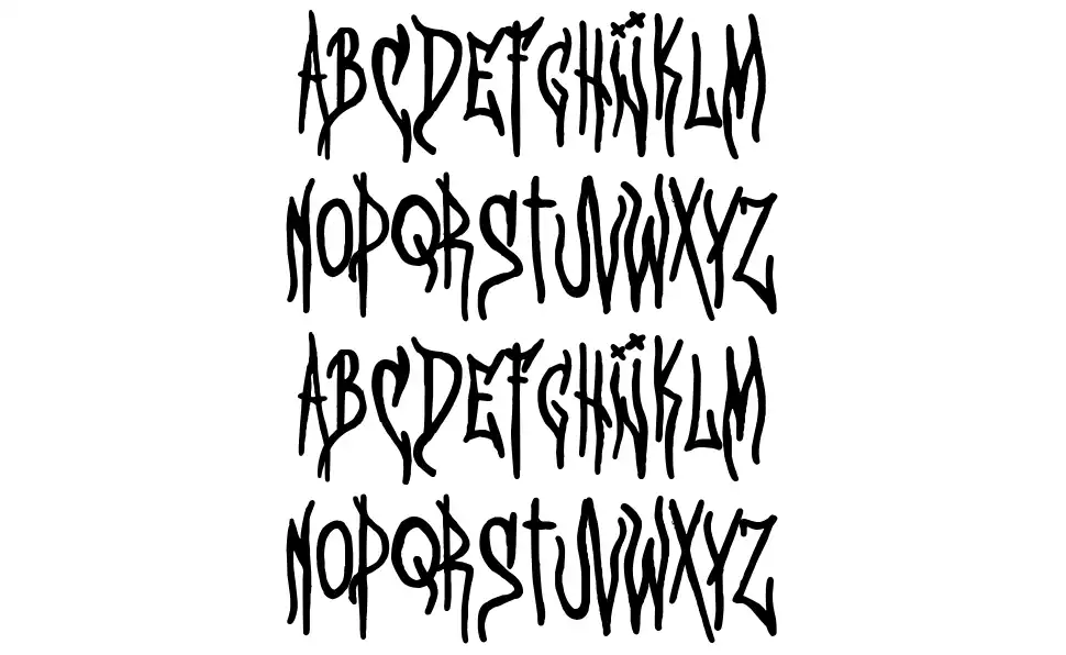 Serial Killer 2021 font specimens