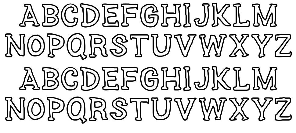 Series Slab font specimens