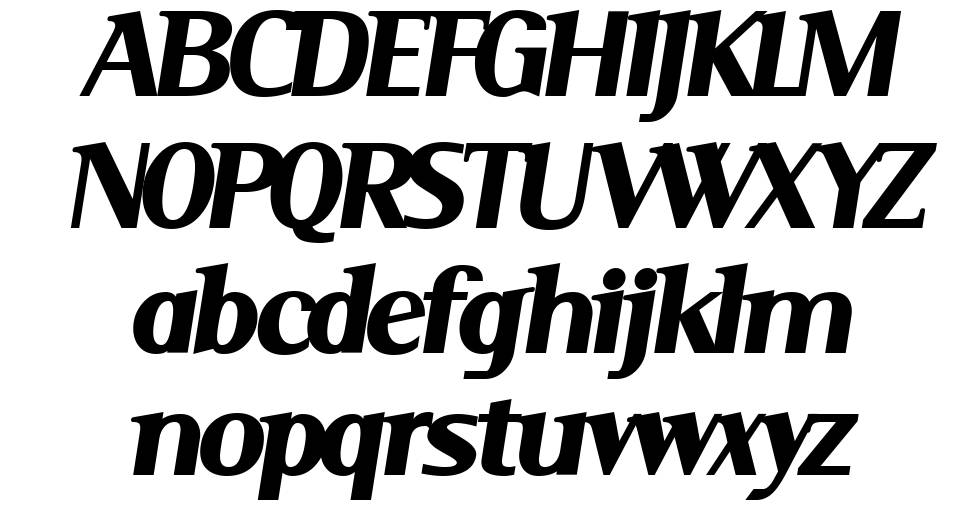 Serif 字形 标本