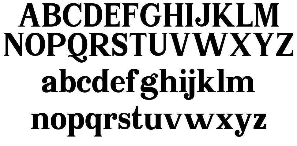 Serif Memorial písmo Exempláře