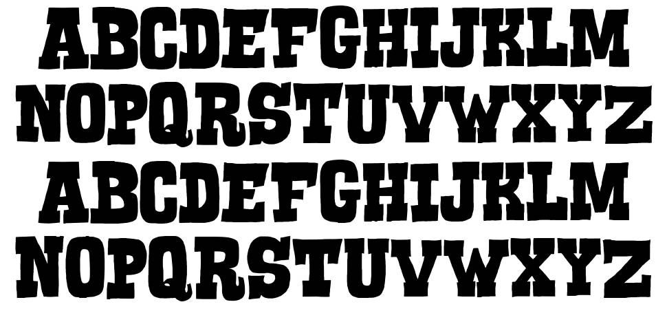 Serif of Nottingham font specimens