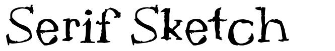 Serif Sketch czcionka