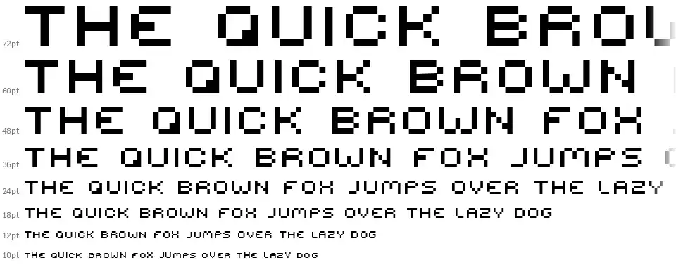 Serious Roundedfont waterfall