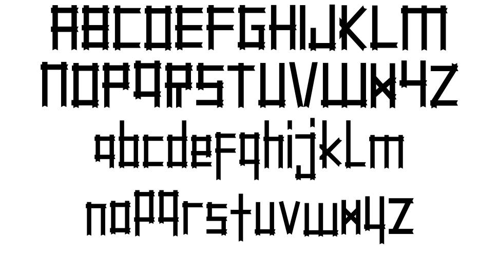 Serpadu font Örnekler