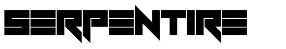 Serpentire шрифт