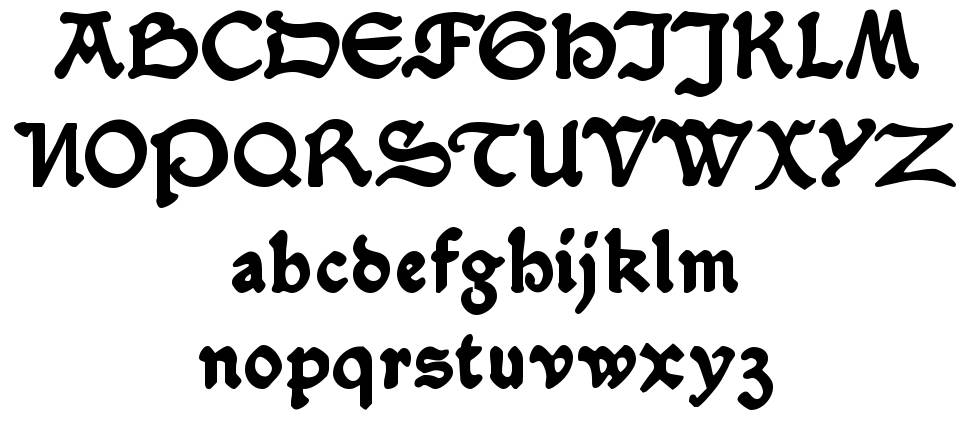 Serpentis Black フォント 標本