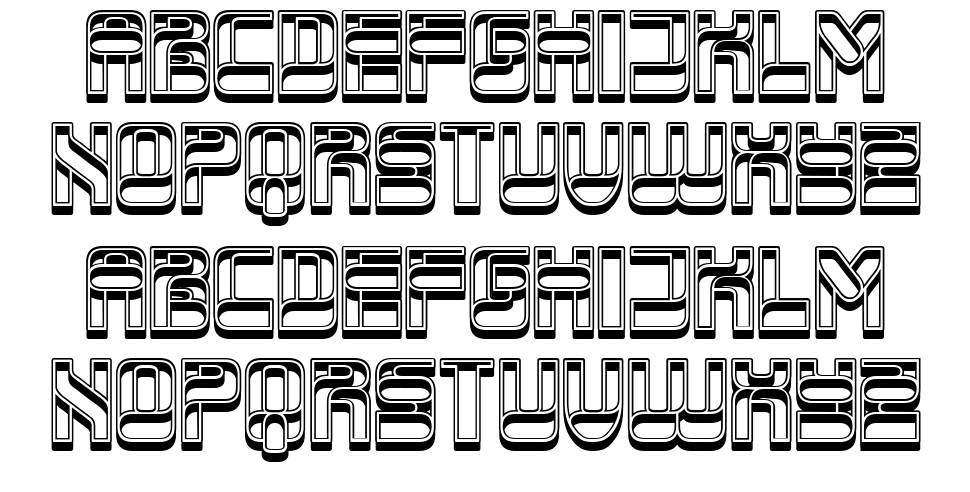Service font specimens