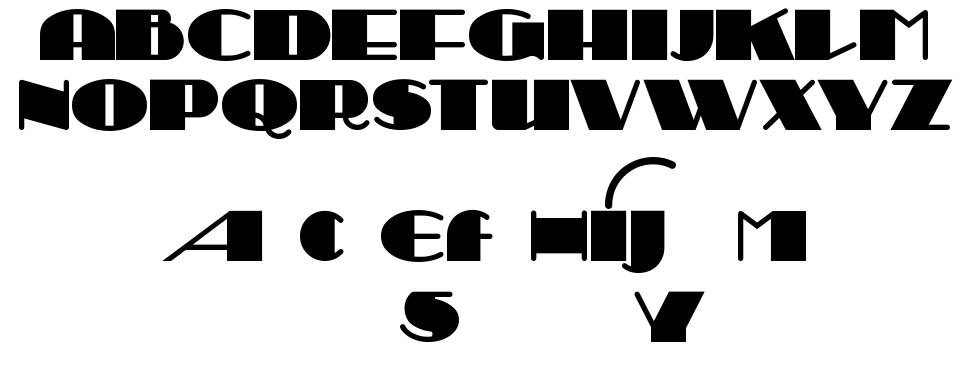 Sesquipedalian フォント 標本