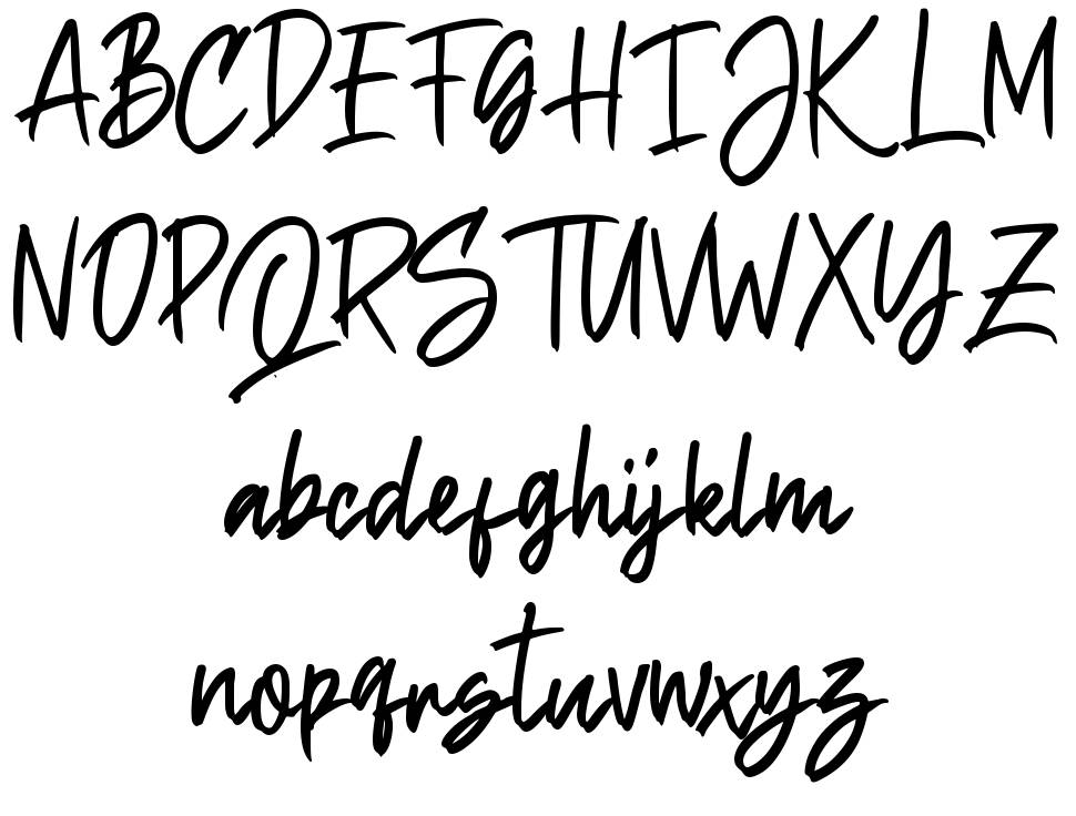 Sethidy font specimens