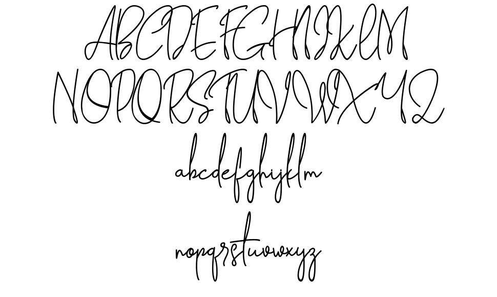 Settiya Script font specimens