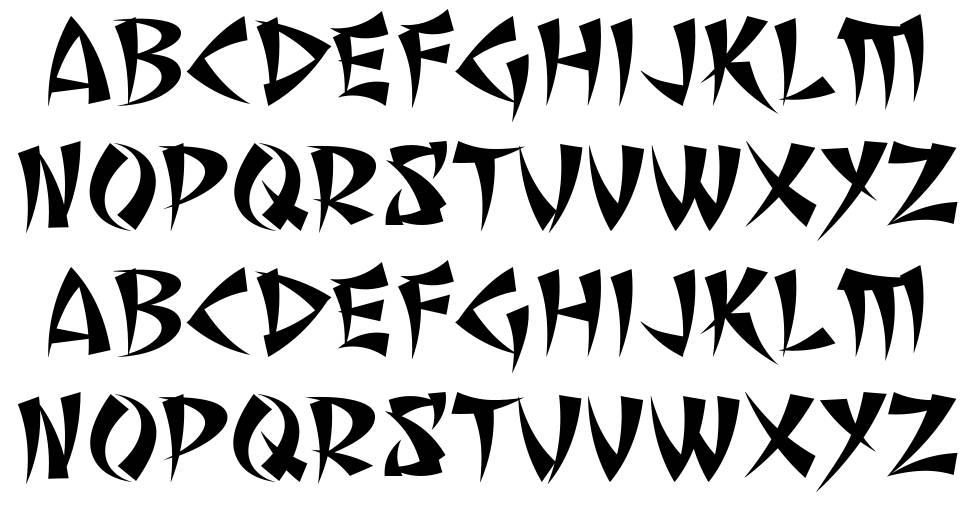 Seven Monkey Fury BB font Örnekler