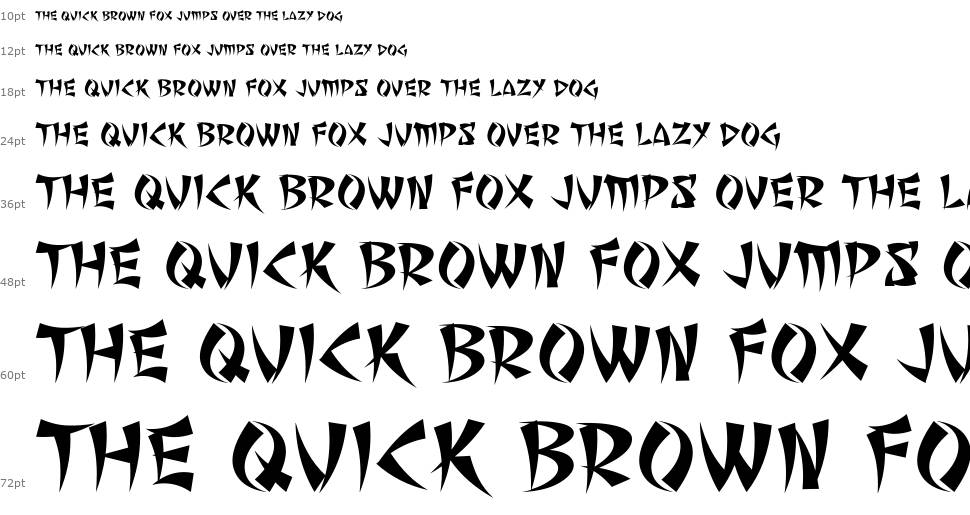 Seven Monkey Fury BB font Waterfall