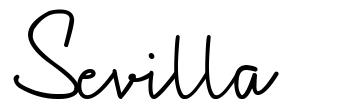 Sevilla шрифт
