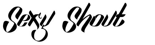 Sexy Shout font