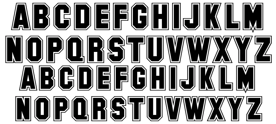 SF Collegiatefont specimens