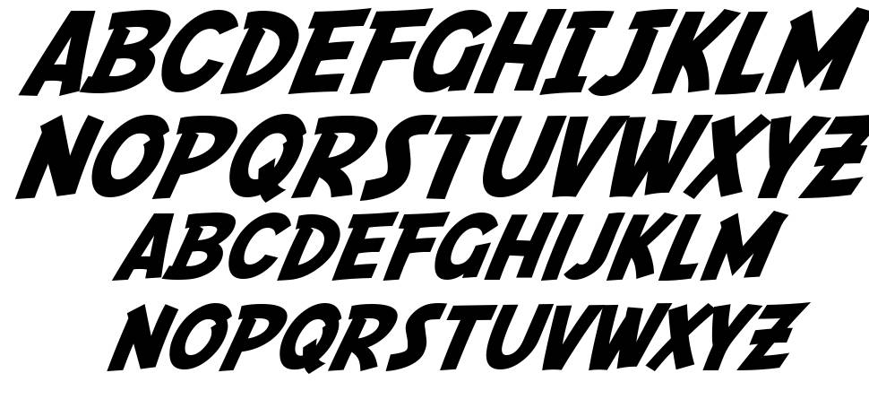 SF Fedora font specimens