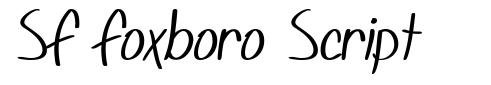 SF Foxboro Script フォント
