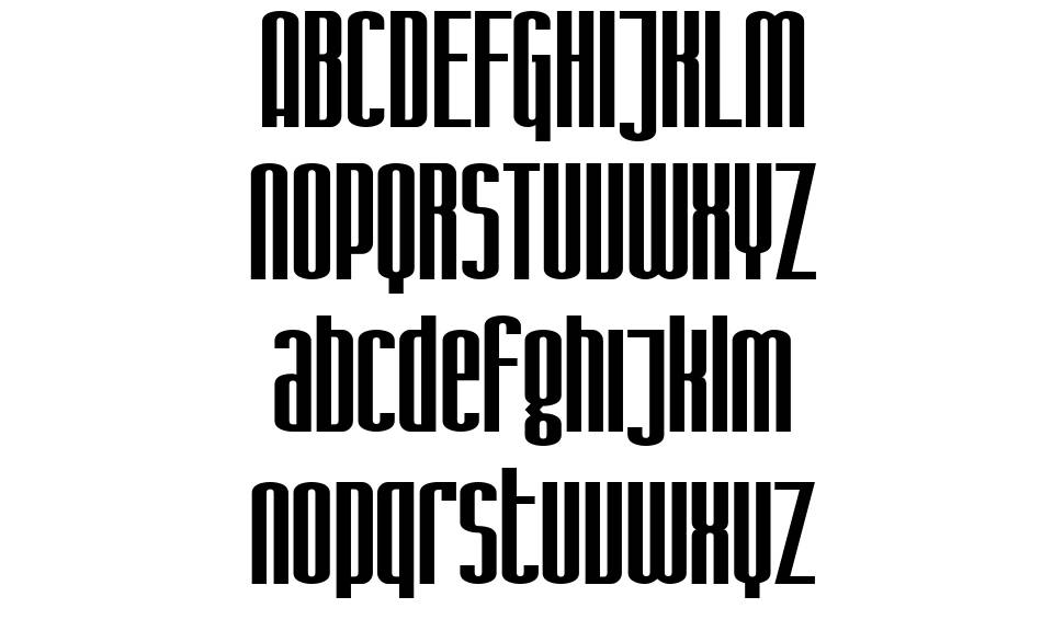 SF Iron Gothic font specimens