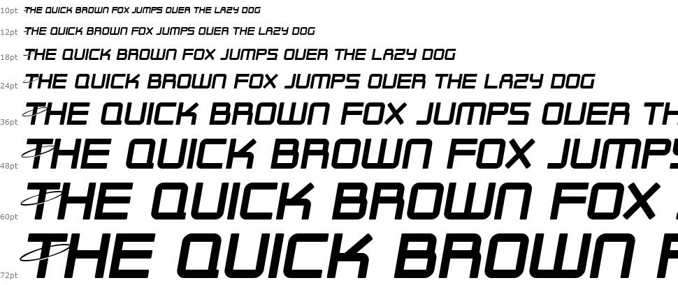 SF Outer Limits font Waterfall