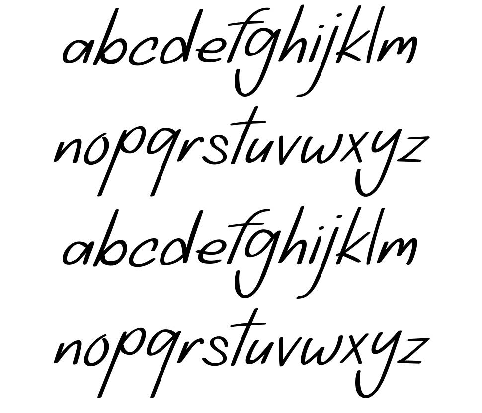 Shabuga font Örnekler