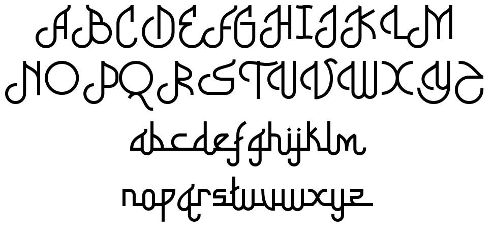 Shabyan font specimens