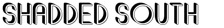Shadded South font