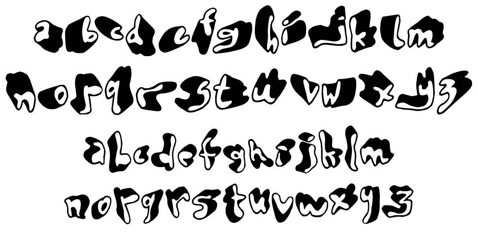 Shadow Mole písmo Exempláře