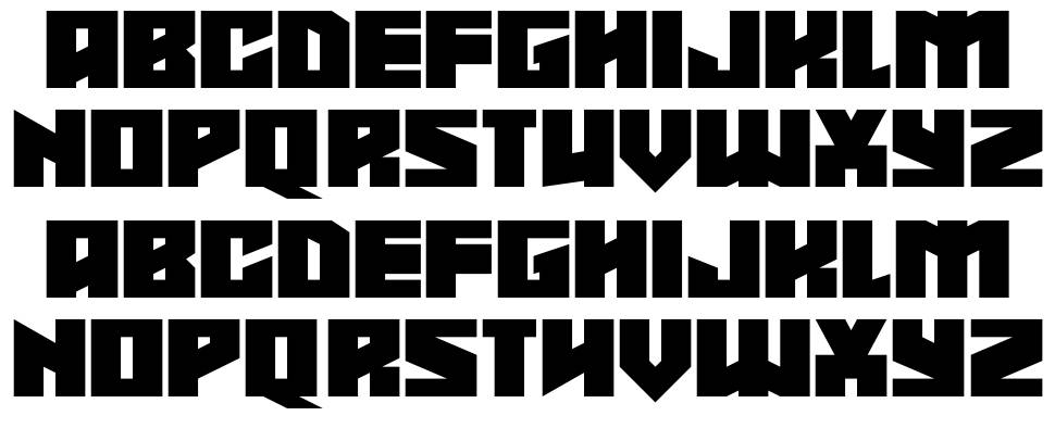 Shadowkingz font Örnekler