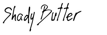 Shady Butter 字形