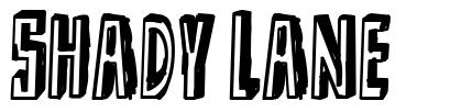 Shady Lane шрифт