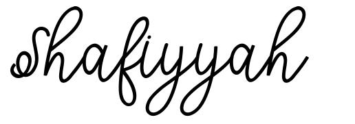 Shafiyyah шрифт