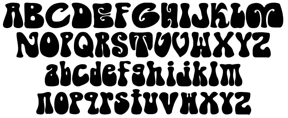 Shagadelic font specimens