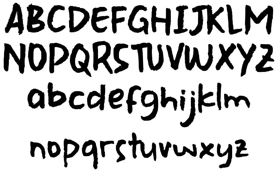 Shagai font Örnekler