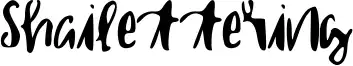 Shailettering