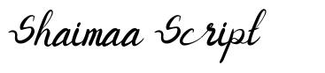 Shaimaa Script шрифт