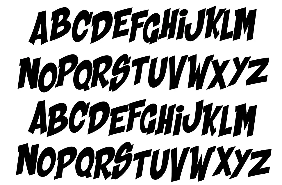 Shaka Powfont specimens