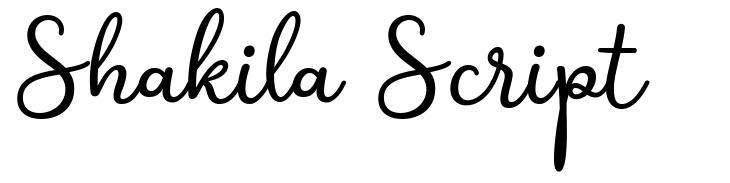 Shakila Script font