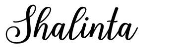 Shalinta шрифт