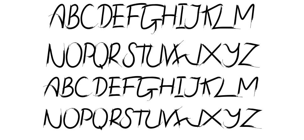 Shamora font specimens