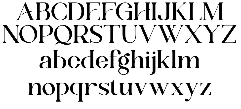 Shandora font specimens